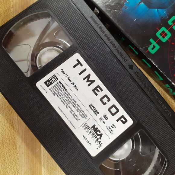 Timecop 1994 VHS Jean Claude Van Damme Time Travel Sci-fi Cult Classic 90s VTG - Picture 7 of 8